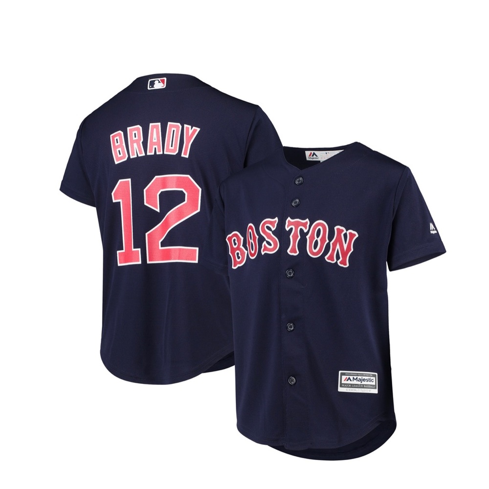 Tom Brady x Boston Red Sox Jersey